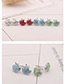 Fashion Multi-color Apple Shape Decorated Earrings