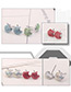 Fashion Blue Apple Shape Decorated Earrings