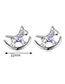 Fashion Silver Color Horse Shape Decorated Earrings