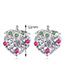 Fashion Plum Red Strawberry Shape Decorated Earrings