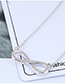Fashion Silver Color Pure Color Decorated Necklace