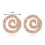 Fashion Silver Color Vortex Shape Decorated Simple Earrings