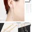 Fashion Rose Gold Heart Shape Decorated Long Earrings