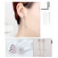 Fashion White Butterfly Shape Decorated Tassel Earrings