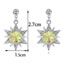 Fashion Olive Star Shape Decorated Long Earrings