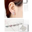Fashion Plum Red Irregular Shape Decorated Earrings