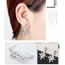 Fashion White Star Shape Decorated Pure Color Earrings
