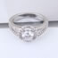 Fashion Silver Color Full Diamond Decorated Hollow Out Ring