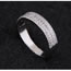 Fashion Silver Color Full Diamond Decorated Multi-layer Ring