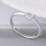 Fashion Silver Color Diamond Decorated Pure Color Ring