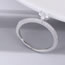 Fashion Silver Color Heart Shape Decorated Pure Color Ring