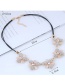 Fashion Beige Flower Shape Design Necklace