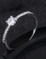 Fashion Silver Color Round Shape Decorated Simple Ring