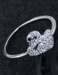 Fashion Silver Color Swan Shape Design Ring