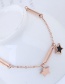 Fashion Gold Color+black Star Shape Decorated Bracelet