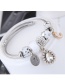 Fashion Beige Waterdrop Shape Decorated Bracelet