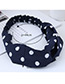 Fashion Black+white Spot Shape Decorated Headband