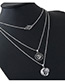 Fashion Silver Color Moon&sun Shape Decorated Necklace