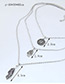 Fashion Silver Color Leaf&hand Shape Decorated Necklace