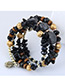 Elegant Multi-color Color Matching Design Beads Bracelet