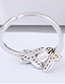 Sweet Silver Color Butterfly Shape Design Opening Ring