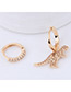 Fashion Gold Color Dinosaur Shape Decorated Earrings
