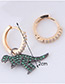 Fashion Gold Color Dinosaur Shape Decorated Earrings