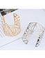 Fashion Gold Color Hollow Out Design Opening Bracelet