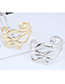 Fashion Gold Color Snake Shape Decorated Opening Bracelet