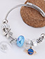 Fashion Silver Color +blue Moon&stat Shape Decorated Bracelet