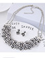 Simple Silver Color Flower Shape Decorated Jewelry Set