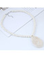 Simple White Water Drop Shape Decorated Necklace