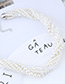 Simple White Pure Color Decorated Necklace