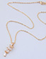 Elegant Gold Color Bowknot Pendant Decorated Necklace