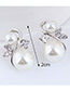 Elegant Gold Color Pearls Decorated S Shape Earrings