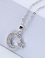 Fashion Silver Color Moon&star Shape Decorated Necklace