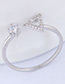 Simple Silver Color Triangle Shape Decorated Ring