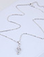 Elegant Silver Color Music Notes Shape Decorated Necklace