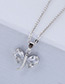 Elegant Silver Color Dragonfly Shape Decorated Necklace