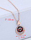 Fashion Rose Gold Triangle Shape Decorated Necklace