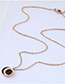Fashion Gold Color+black Round Shape Decorated Necklace