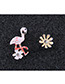 Fashion Multi-color Flamingo&flower Shape Decorated Earrings
