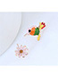 Fashion Multi-color Bird&flower Shape Decorated Earrings