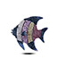 Fashion Pink Full Diamond Design Fish Shape Brooch