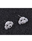 Sweet Silver Color Dogs Shape Design Simple Earrings