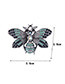 Elegant Black Full Diamond Design Butterfly Shape Brooch