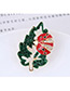 Elegant Red+green Leaf&ladybug Shape Design Brooch