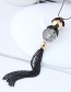 Fashoin Black Tassel Decorated Necklace