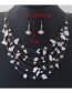 Fashoin White Bead Decorated Multi-layer Jewelry Set