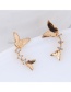 Sweet Gold Color Butterfly Shape Design Simple Earrings